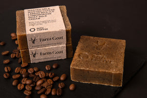 Farm Goat x Into Coffee - Exfoliating Coffee Scrub Soap Bar 130g